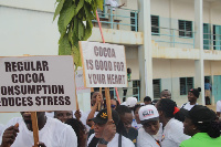 Workers of COCOBOD protest to drive home their point