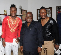 Asamoah Gyan, Nana Akufo-Addo and Baffour Gyan