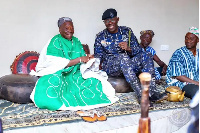 Walewale Naa Wunaaba Alhaji Saaka Sulemaana and IGP George Akuffo Dampare