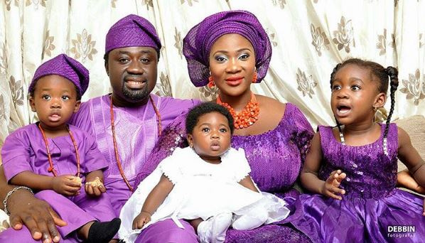 Mercy Johnson and family