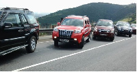 A fleet of Kantanka  cars