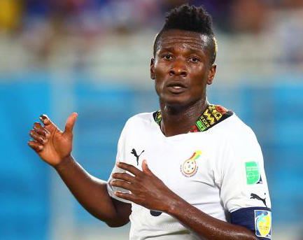 Ghana Black Stars captain Asamoah Gyan