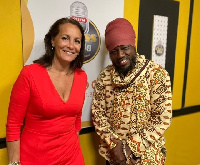 French Ambassador Ann Sophie Ave and Blakk Rasta