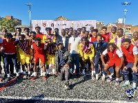 A section of Medeama and Howard University team and officials