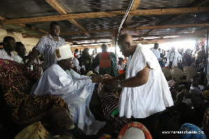 Nana Akufo-Addo with the Regent of Dagbon, the Kampakuya Na, Andani Yakubu Abdulai.