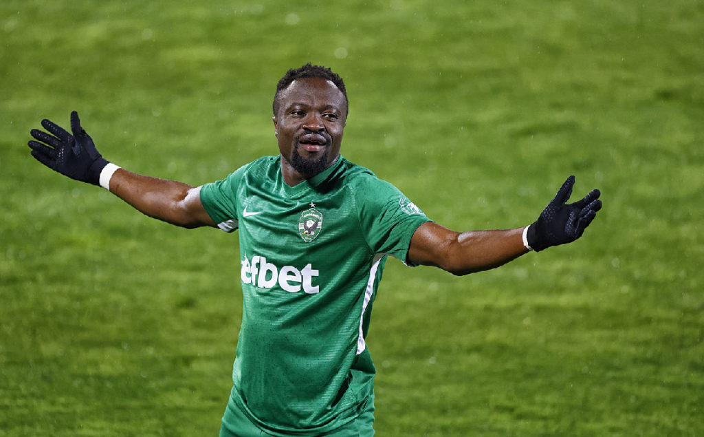 Ludogorets striker Bernard Tekpetey