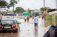 A photo of a flooded area