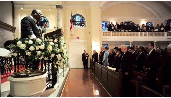 Archbishop Nicholas Duncan-Williams delivered the opening prayer at Trump's inauguration