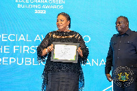 First Lady awarded for her outstanding contribution toward Ghana Green Building  Agenda