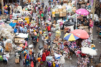 File Photo: Aggrieved market women at the Kasoa Old market are unhappy with the demolition exercise