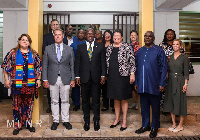 US delegation with Samuel A. Jinapor and other officials