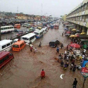 Kaneshie Market flooded