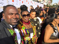 Ambassador Diallo Sumbry on the red carpet at the 50th NAACP Image Awards