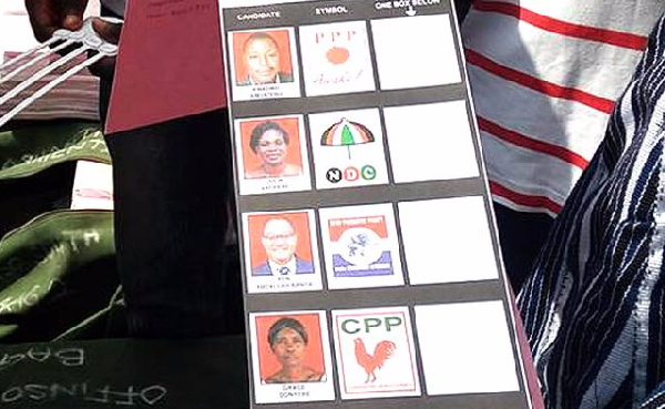 File photo: Error on the printed ballot papers