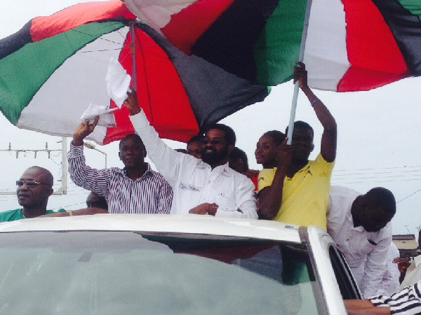 Dr. Alfred Okoe Vanderpuye on campaign tour