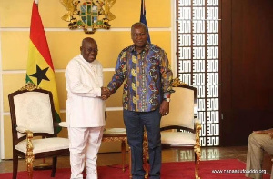 President Akufo-Addo (left), John Mahama (right)