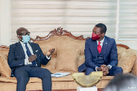 Kissi Agyebeng, Special Prosecutor (Right) and Attorney General, Godfred Dame (Left)