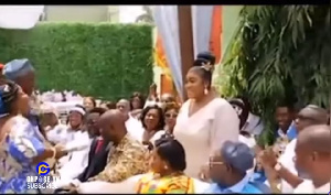 Juliana Yiadom-Oti being introduced at Becca's wedding