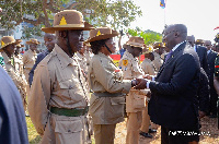 Vice President Dr Mahamudu Bawumia exchanging pleasatries with some Ex-Servicemen