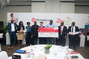 Executives of Zeepay and MoneyGram at the launch