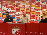 Bukari (left) just signed a contract with the Serbian side