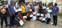 The beneficiaries in a group photo