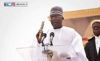 Vice President Dr Mahamudu Bawumia during his swearing in