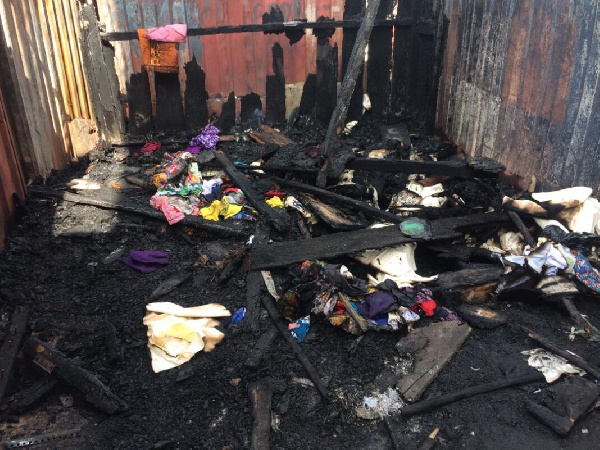 Items worth thousands of cedis were destroyed in the fire