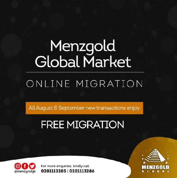 The new online company is called Menzgold Global Market