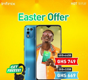 Infinix's Easter promotion has been endorsed by Shatta Wale