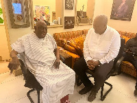 John Mahama with Asuma Banda