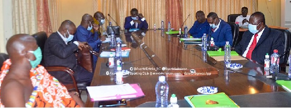 Asante Kotoko SC Board of Directors at their first meeting