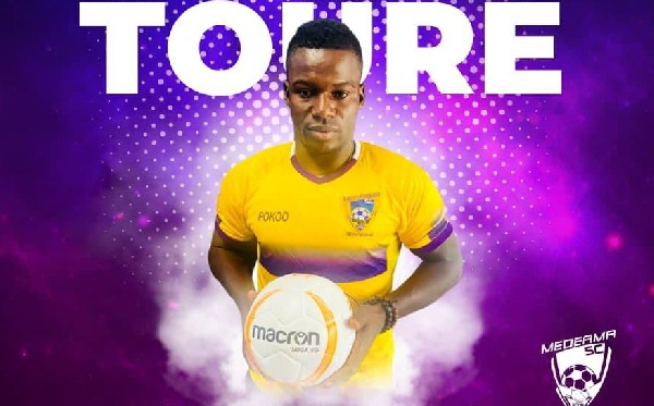 Medeama striker, Amed Toure