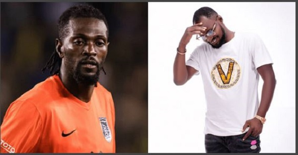 Footballer Adebayor and Funny Face