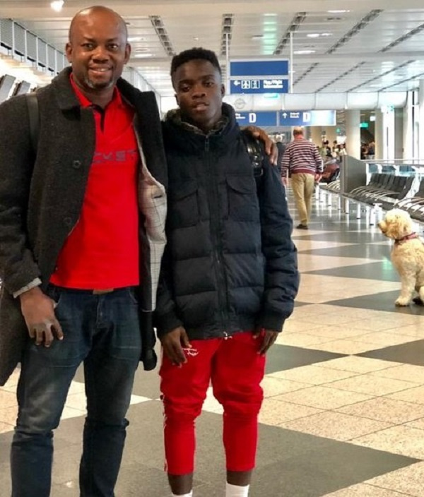 Matthew Cudjoe is in Germany with his agent Sammy Anim Addo