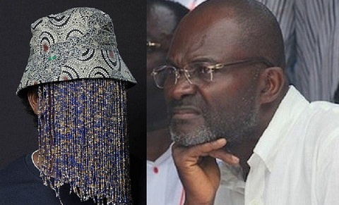 Investigative journalist, Anas Aremeyaw Anas and Kennedy Ohene Agyapong