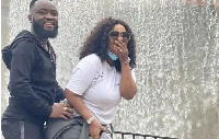 Nana Ama McBrowon and her husband, Maxwell Mensah