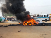 The residents burnt tyres to register their displeasure