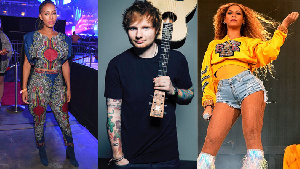 Keri Hilson, Ed Sheeran and Beyonce