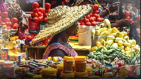 A market woman in Ghana