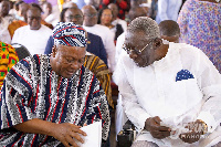 John Kufuor and John Mahama are at the event