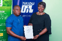 Cynthia Lumor with John M. Allotey