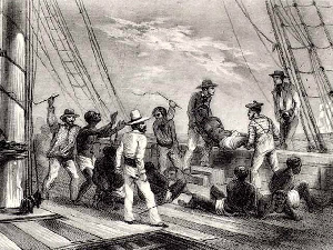 Slave trade, 133 slaves thrown into the Atlantic