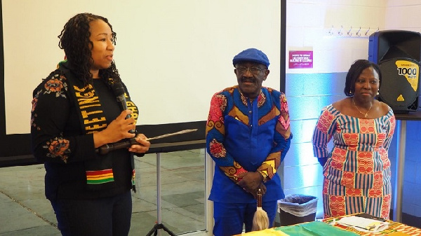 Mayor Nikuyah Walker [Left] was honoured for her cooperation with Ghanaians in Charlottesville