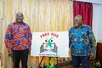 President Akufo-Addo and Vice President Bawumia at the launch of the Free SHS programme