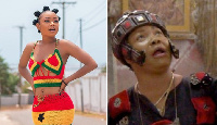 Actress Akuapem Poloo and fetish priestess Nana Agradaa