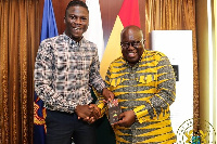 President Akufo-Addo with Stonebwoy