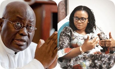 President Nana Addo Dankwa Akufo-Addo and Charlotte Osei, EC Chairperson