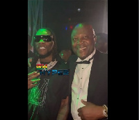 Burna Boy and Ibrahim Mahama hanged out at the Twist Nighclub