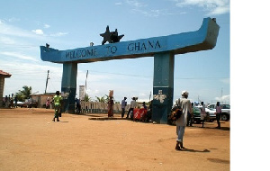 Ghana's land borders were closed on March 22, 2020